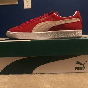 Red-white Puma suede classics! (Men’s sz.8 1/5